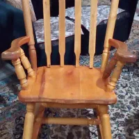 صندلی راک رنگ چوب خودرنگ نو