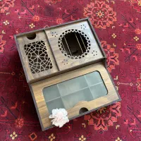 ظرف سرو دمنوش چوبی