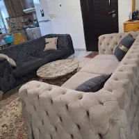 مبل تمام چستروتخت دونفره چستر  ومیز تلویزیون و..