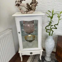 ویترین پارتیشن به همراه گلدان