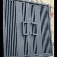 درب ریلی پارکینگ حیاط باغ سوله ویلا درب باغی آهنی