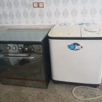 ماشین لباسشویی و گاز طرح فر