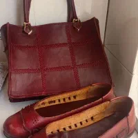 ست کیف و کفش چرم تبریز
