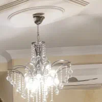 یک جفت لوستر کریستالی