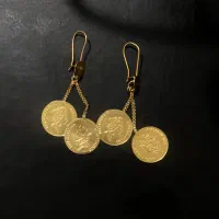 گوشواره دوسکه ای