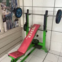 دستگاه بالا سینه + یک جفت دمبل