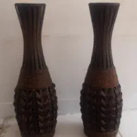 ۱جفت گلدان بافته دستساز