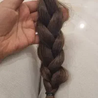مو بدون رنگ و کراتین 32 سانت
