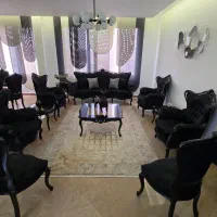 مبلمان ۹ نفره کلاسیک با میز نهار خوری و کنسول