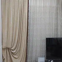 پرده حریر به همراه دوتا والون