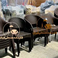 میز و صندلی پلاستیکی طرح سلماز نهارخوری تنوع حصیری