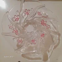 میوه خوری کریستال اصل گل برجسته