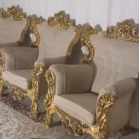 مبل هفت نفره تاج طلایی