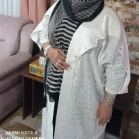 مانتو سفید مجلسی