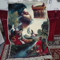 قالیچه ضامن آهو ماشینی