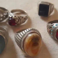 انگشتر باباقوری نقره نیکل