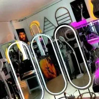 آینه نورخور وطرح داروکنسول سالن