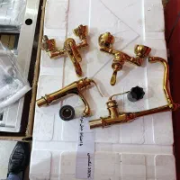 ست شیرآلات فانتزی بامبو طلایی۱۵ میلیون