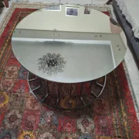 میز جلو مبلی آینه ای  به همرا 3 تا عسلی