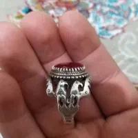انگشتر نقره یاقوت سرخ