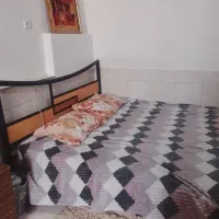 تخت دونفره چوب و فلز