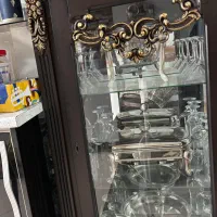 بوفه ویترین چوبی