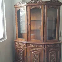 بوفه دوتکه چوب گردو