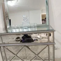 اینه کنسول میز تلویزیون دراور میز آینه ای ست