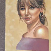 طراحی چهره سیاه قلم و رنگی