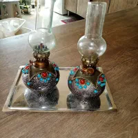 دوعدد چراغ قدیمی گرسوز