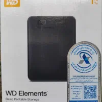 هارد اکسترنال اورجینال WD Elementsظرفیت 1ترابایت