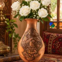 زیورآلات نقره و بشقاب مسی