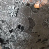 پارچه حریر شیشه گل گیپور