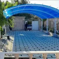 اجراسقف پلی کربنات وانواع سقف های شیب داراهنگری