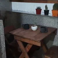 میزوصندلی چوبی تاشو
