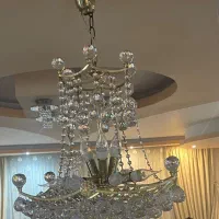 لوستر کریستال سایز 50 دو عدد