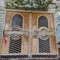 درب حیاط مدل دار