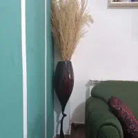 گل پامپاس و گلدان