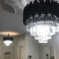 دوعدد لوستر کریستال