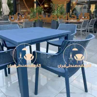 میز و صندلی پلاستیکی مدل نیارادنهارخوری غذاخوری