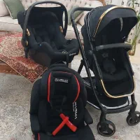کالسکه کرییر برند BABE در حد نو همراه صندلی ماشین