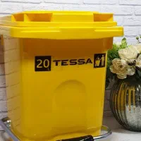 سطل زباله پدالی بیست لیتری/یدک جارو طی آبکش