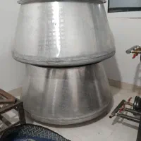دوتا دیگ بزرگ دوتا چراغ مشعل دار بزرگ ۹ عدد ابکش