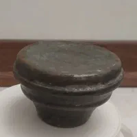 جا سفیداب یا روشوردان مسی قاجاری دست ساز