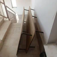 زیرتختی پایه آهنی صفحه چوبی