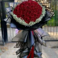 دسته گل و باکس گل روبانی