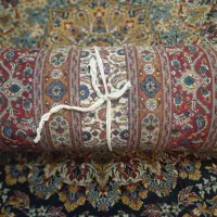 کناره دست بافت قدیمی نخ پشمی
