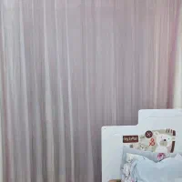 پرده حریر صورتی