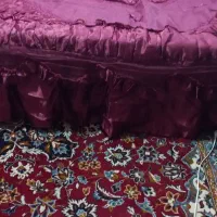تخت فلزی تشک روتختی دو نفره .شازلون .صندلی