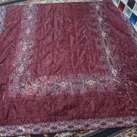 روتختی دونفره حریر ساتن سنگ دوزی